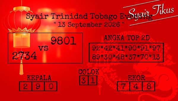  - Syair Trinidad Tobago Evening