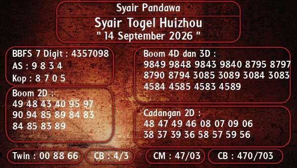 Syair Pandawa - Syair Togel Huizhou