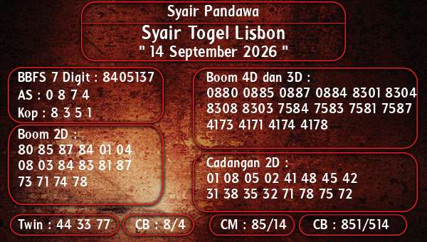 Syair Pandawa - Syair Togel Lisbon