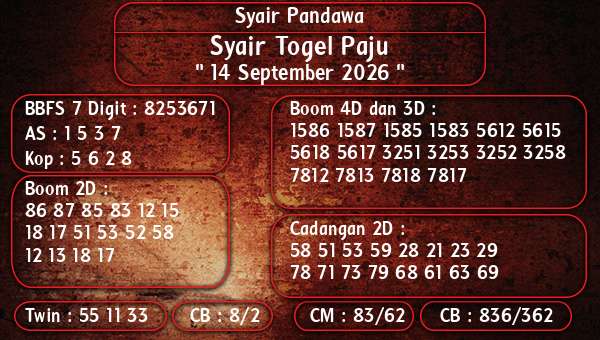 Syair Pandawa - Syair Togel Paju