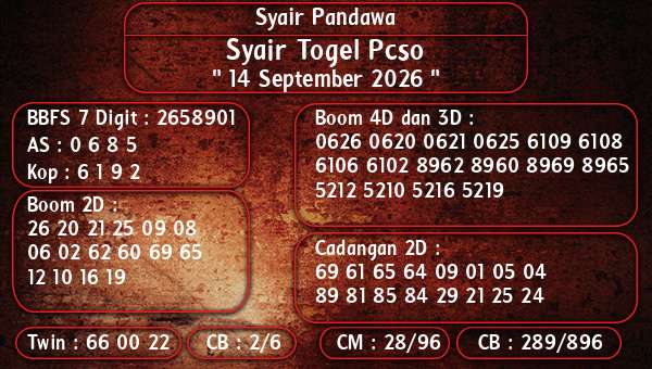 Syair Pandawa - Syair Togel Pcso
