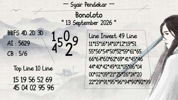 Syair Pendekar - Bonoloto