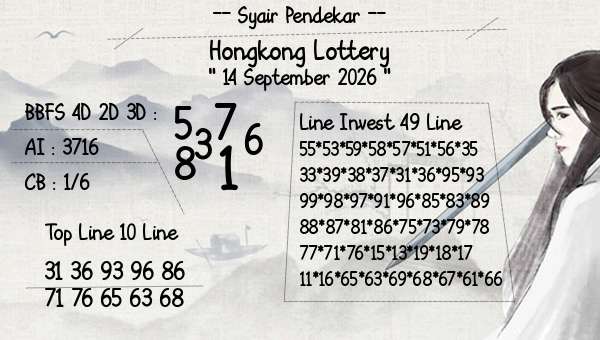 Syair Pendekar - Hongkong Lottery