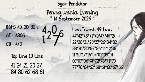 Syair Pendekar - Pennsylvania Evening
