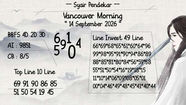 Syair Pendekar - Vancouver Morning
