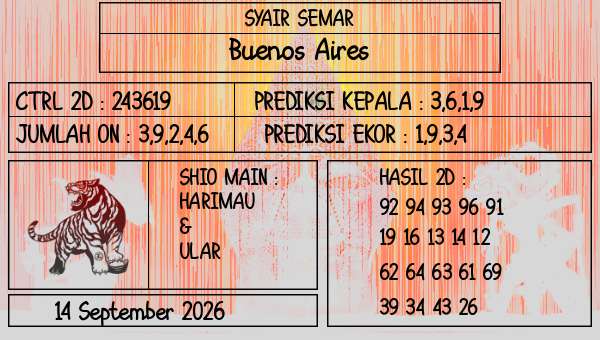 SYAIR SEMAR - Buenos Aires