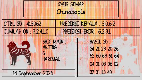 SYAIR SEMAR - Chinapools