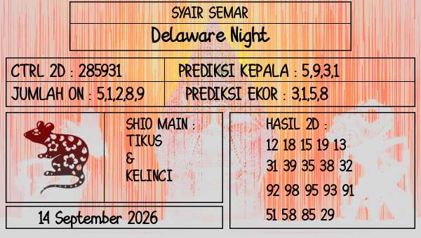 SYAIR SEMAR - Delaware Night