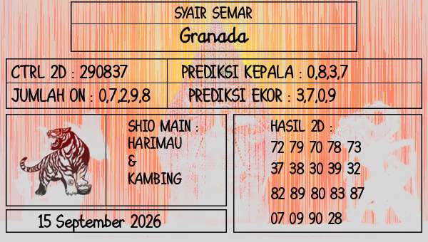 SYAIR SEMAR - Granada