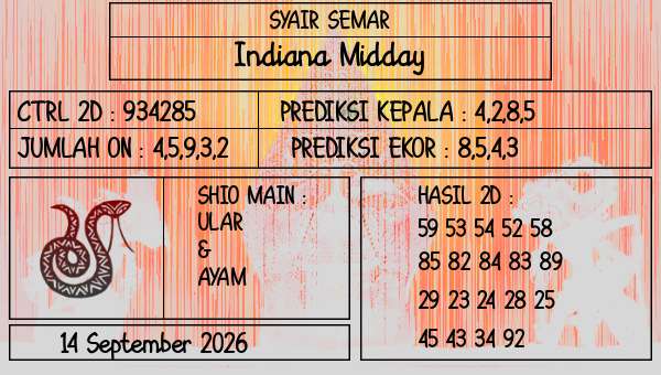 SYAIR SEMAR - Indiana Midday