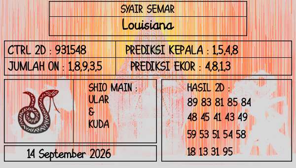 SYAIR SEMAR - Louisiana