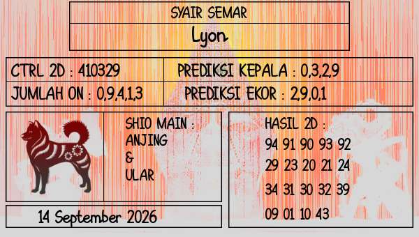 SYAIR SEMAR - Lyon