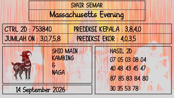 SYAIR SEMAR - Massachusetts Evening