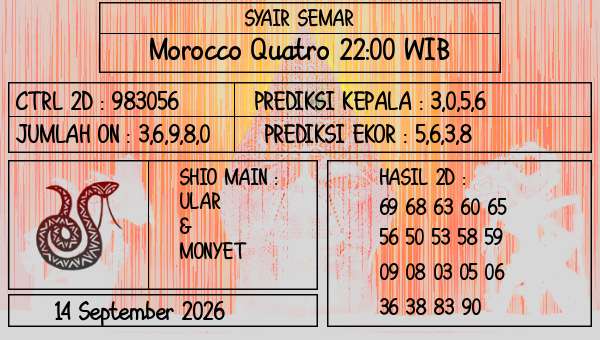 SYAIR SEMAR - Morocco Quatro 22:00 WIB