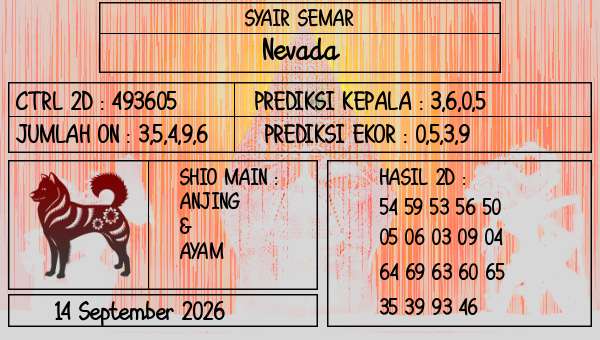 SYAIR SEMAR - Nevada