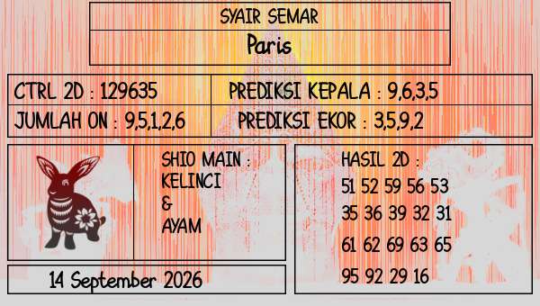SYAIR SEMAR - Paris