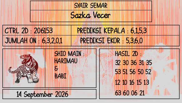SYAIR SEMAR - Sazka Vecer