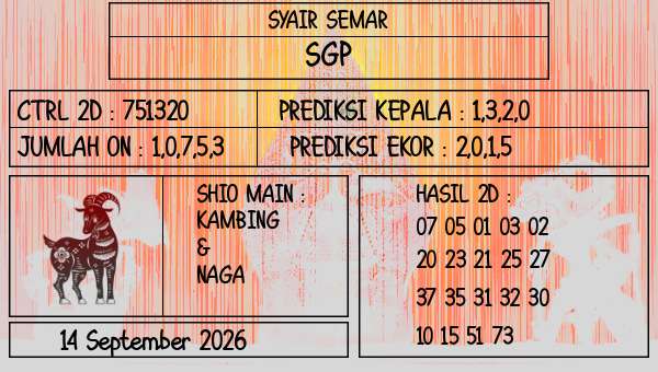 SYAIR SEMAR - SGP