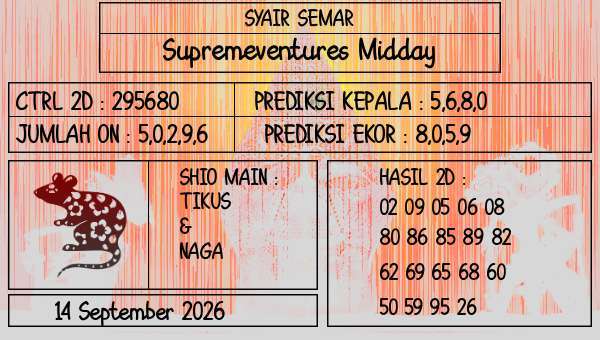 SYAIR SEMAR - Supremeventures Midday