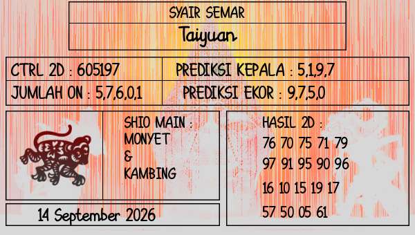 SYAIR SEMAR - Taiyuan