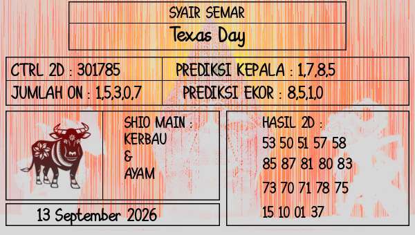SYAIR SEMAR - Texas Day