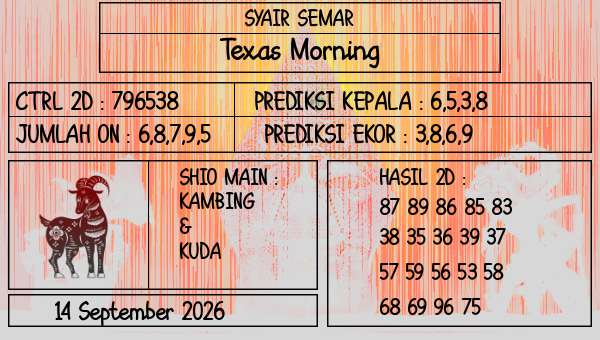 SYAIR SEMAR - Texas Morning