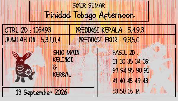 SYAIR SEMAR - Trinidad Tobago Afternoon
