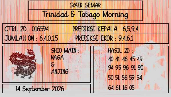 SYAIR SEMAR - Trinidad & Tobago Morning