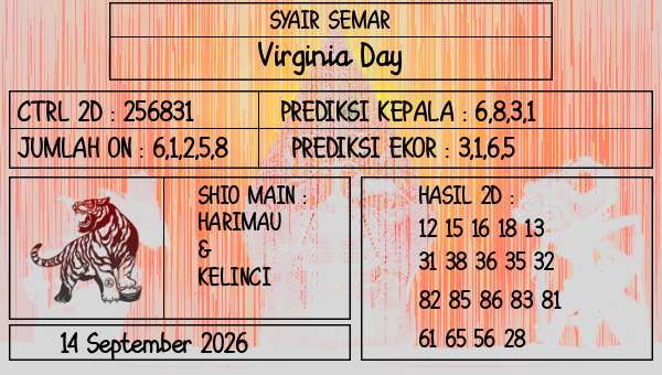 SYAIR SEMAR - Virginia Day