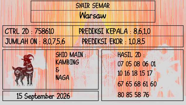 SYAIR SEMAR - Warsaw