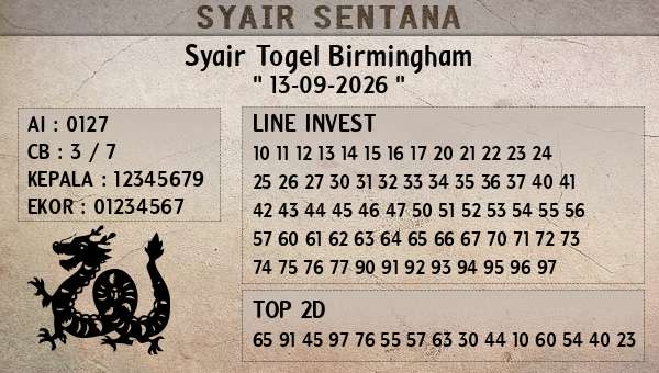  - Syair Togel Birmingham