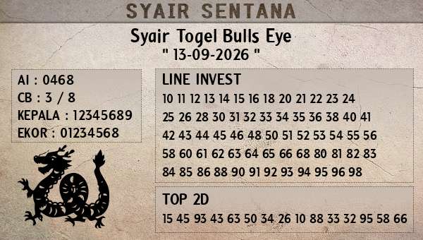  - Syair Togel Bulls Eye