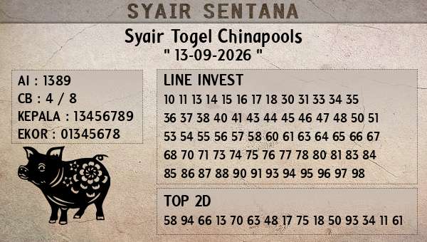  - Syair Togel Chinapools