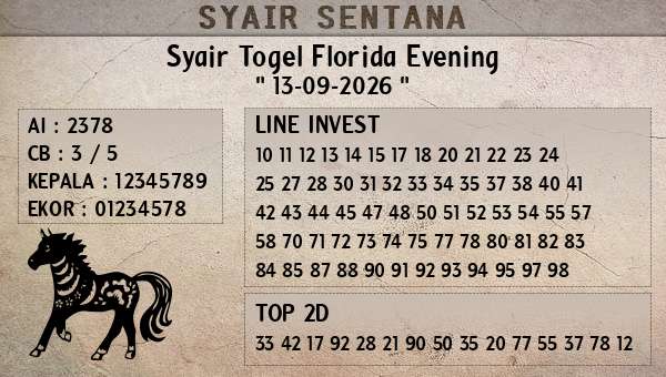 - Syair Togel Florida Evening