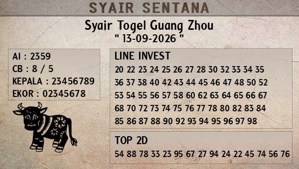  - Syair Togel Guang Zhou