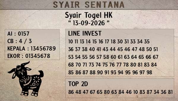  - Syair Togel HK