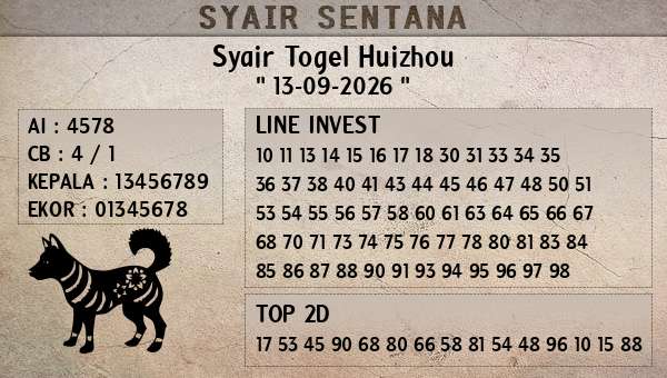 - Syair Togel Huizhou