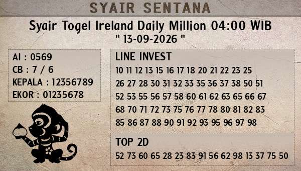  - Syair Togel Ireland Daily Million 04:00 WIB