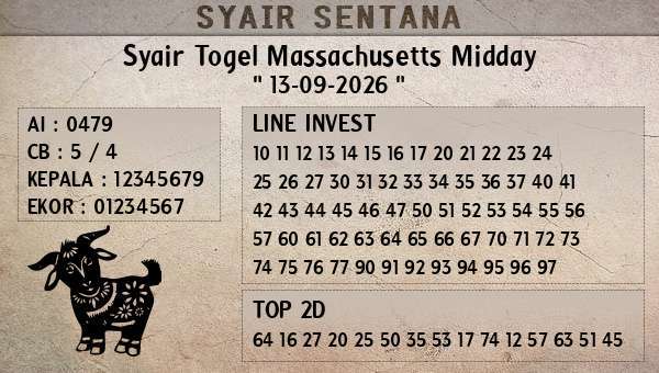  - Syair Togel Massachusetts Midday