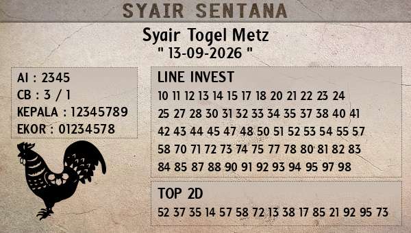  - Syair Togel Metz