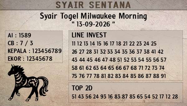  - Syair Togel Milwaukee Morning