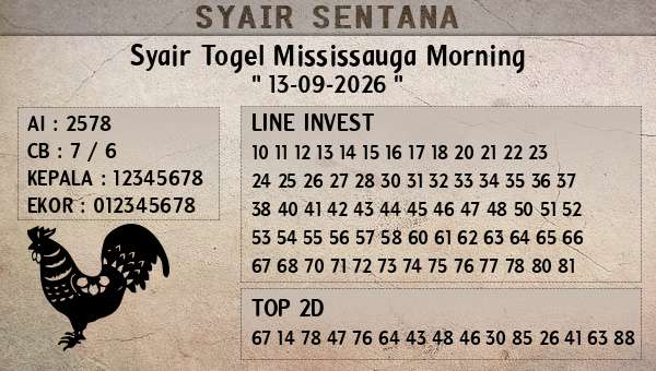  - Syair Togel Mississauga Morning