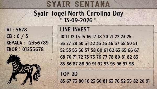  - Syair Togel North Carolina Day