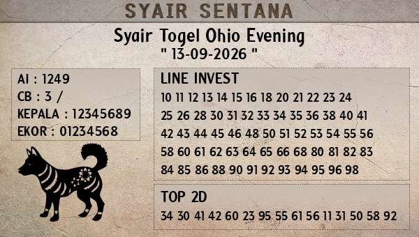 - Syair Togel Ohio Evening