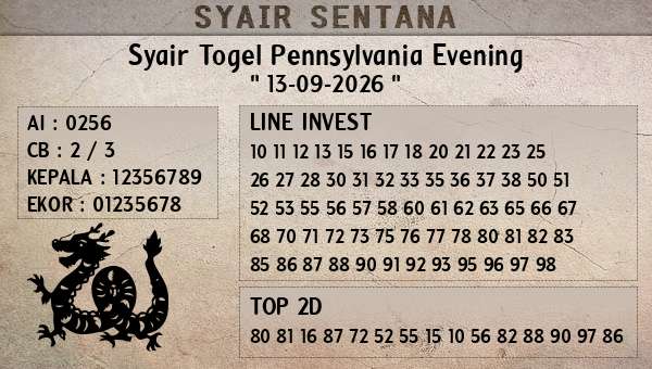 - Syair Togel Pennsylvania Evening