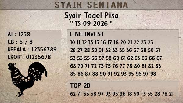  - Syair Togel Pisa