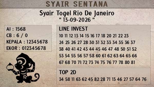  - Syair Togel Rio De Janeiro