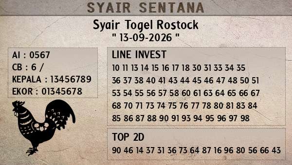  - Syair Togel Rostock