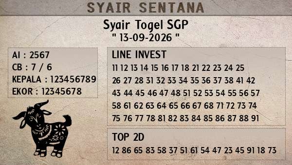 - Syair Togel SGP