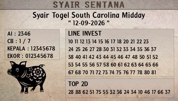  - Syair Togel South Carolina Midday